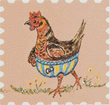 Load image into Gallery viewer, Guinea and hen Cross-stitch patterns to download via email