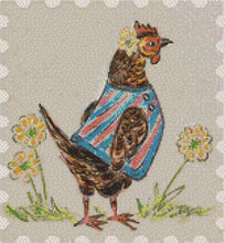 Load image into Gallery viewer, Guinea and hen Cross-stitch patterns to download via email