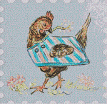 Load image into Gallery viewer, Guinea and hen Cross-stitch patterns to download via email