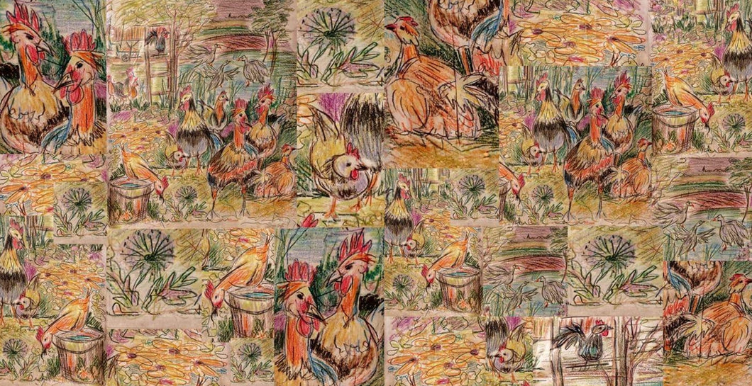 Pastoral Poultry Fabric