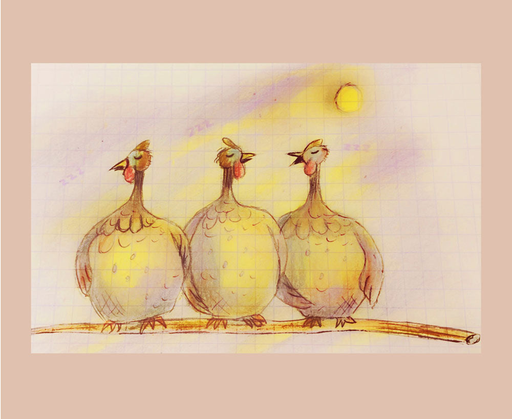 Pipi Pintade Linen Artwork